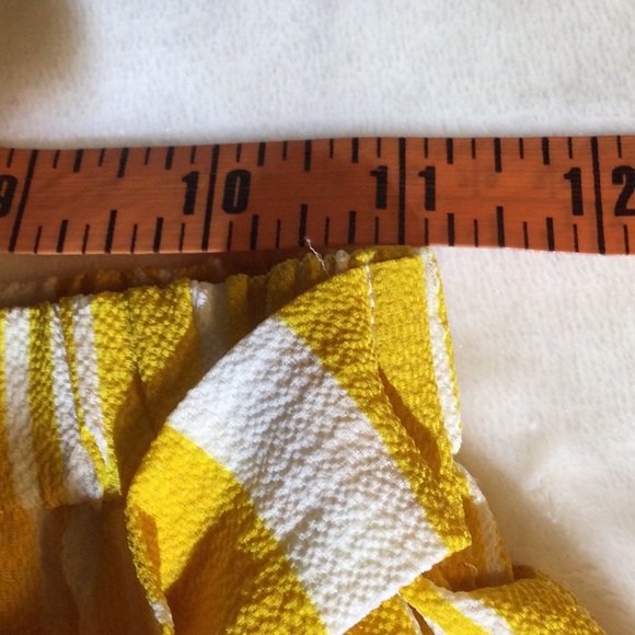 Cute mustard Yellow Stripe Short & Top set by Shein - Picture 4 of 10